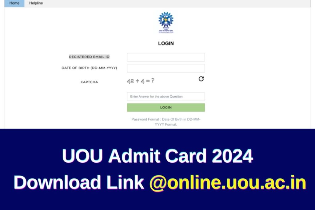 UOU Admit Card 2024
