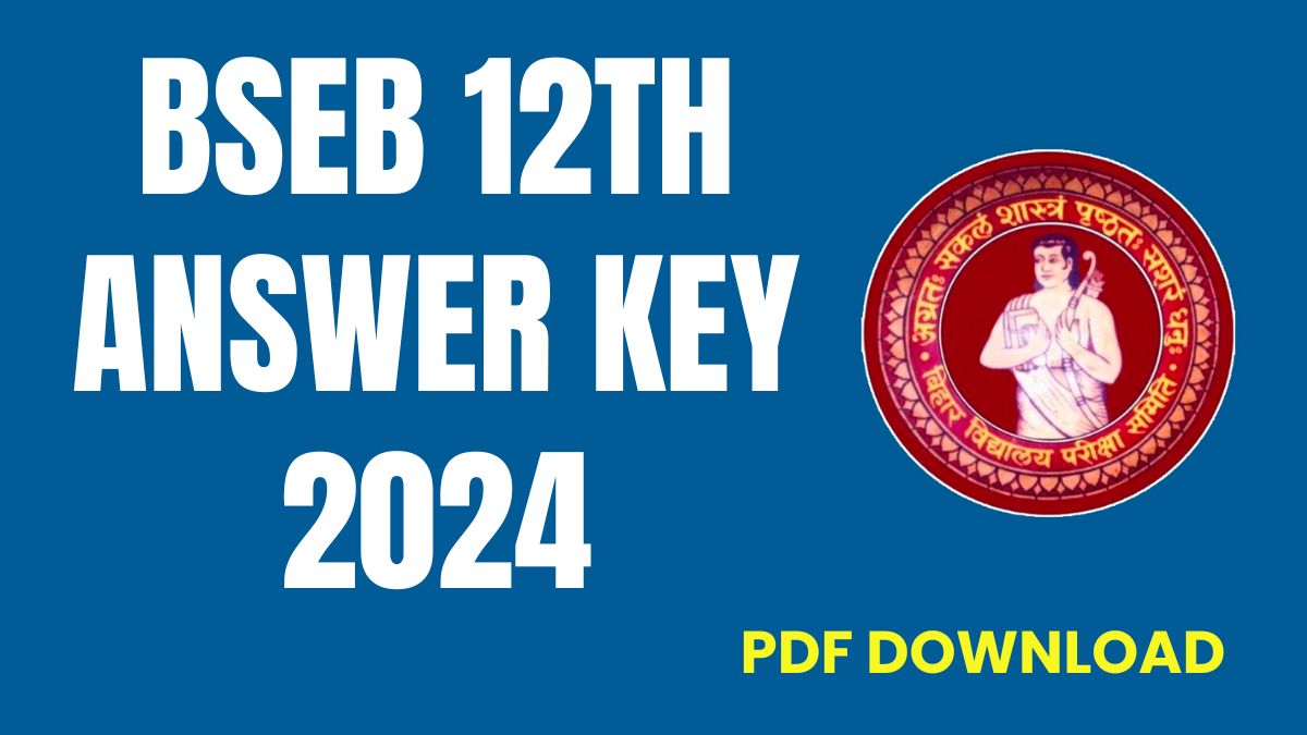 BSEB 12th Answer Key 2024